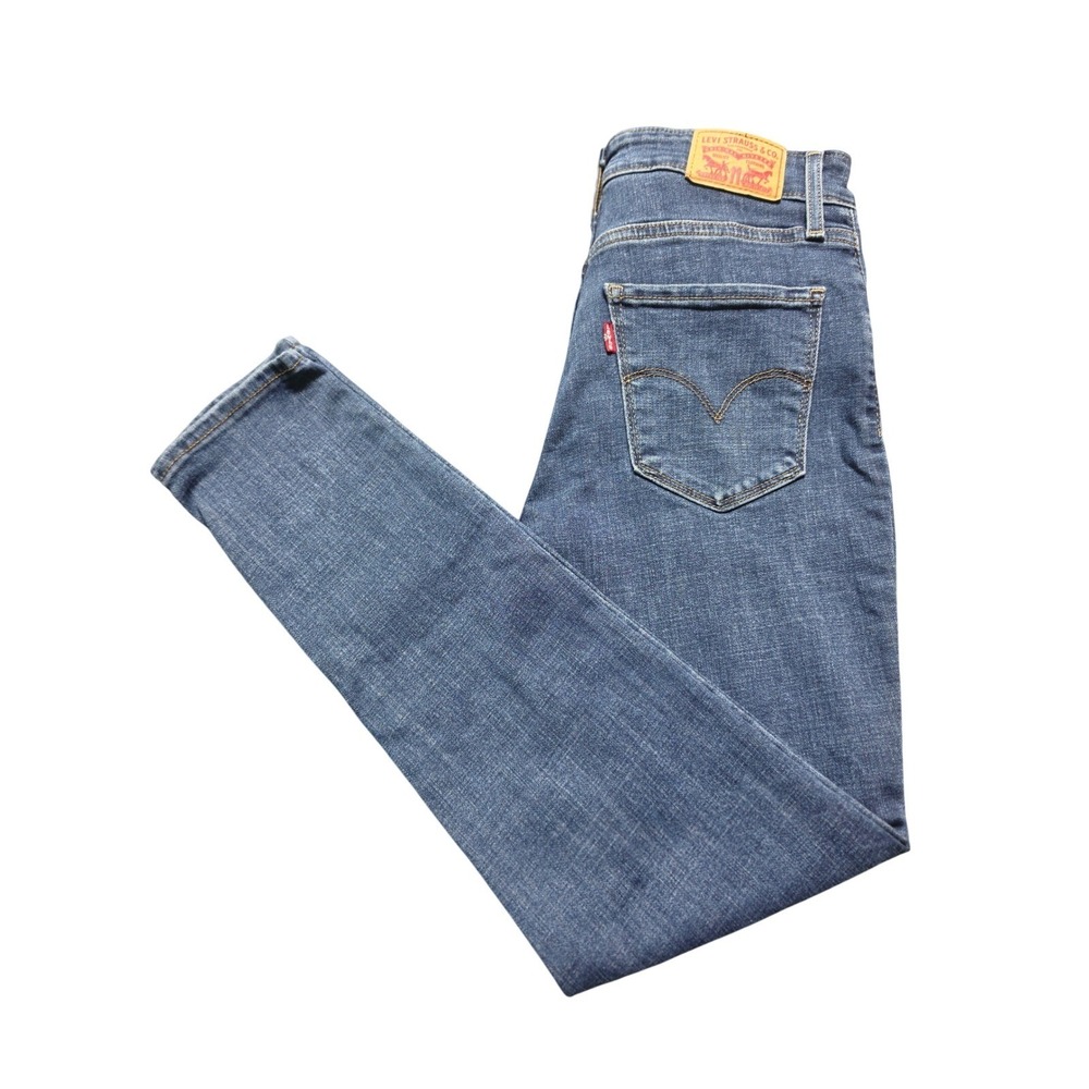 Levi's 721 High Rise Skinny Ankle Jeans Blue Medium Wash Denim 27 22850-0106